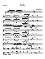 Rondo for string quartet –  violin 1